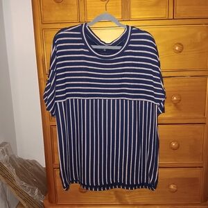 Zac & Rachel Striped Shirt. Size XL!